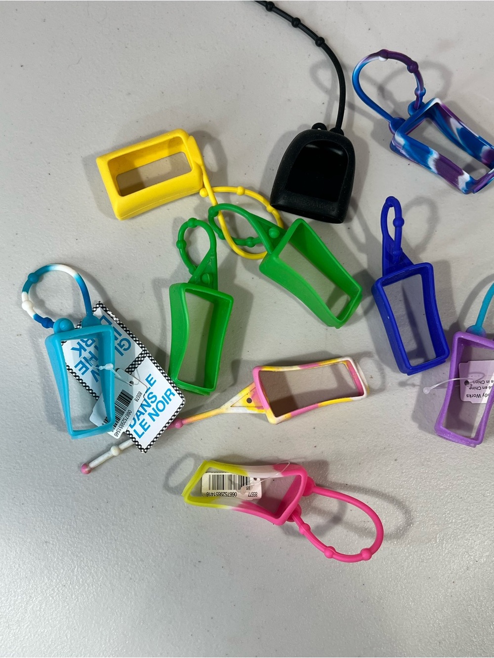10 Bath & Body Works Silicone Hand Sanitizer Holders - Bright Multi Colors